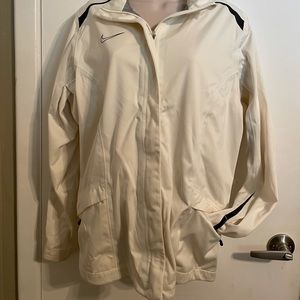 Nike Golf hooded jacket. Ivory. Size L.